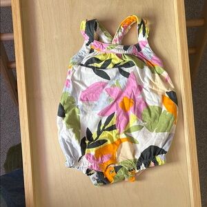 Tea Collection Floral Kids One Piece - Multicolor